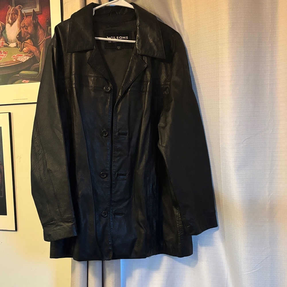 Wilson Classic Black Leather Jacket for Women